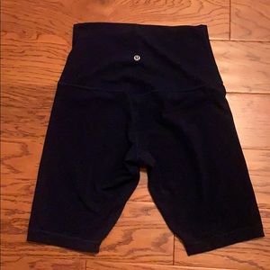 Lululemon Navy Align Super High Rise 10” short